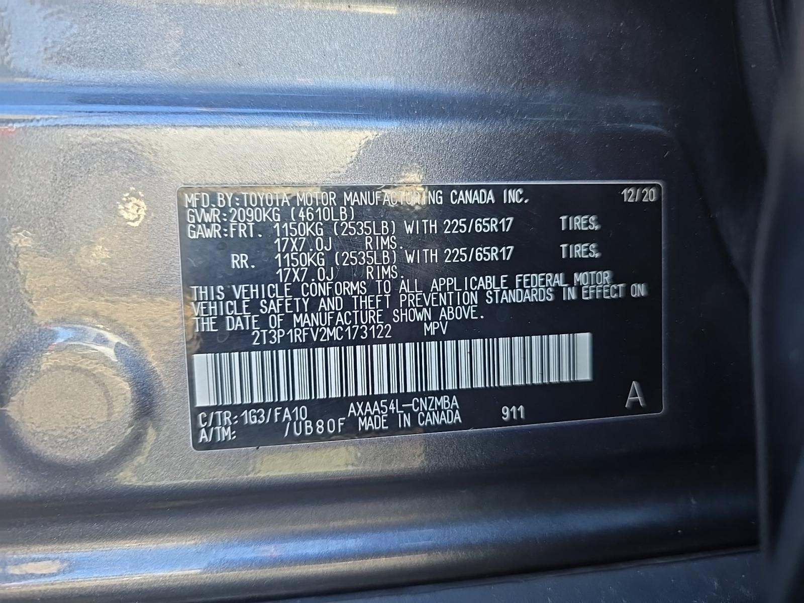 2021 Toyota RAV4 XLE AWD