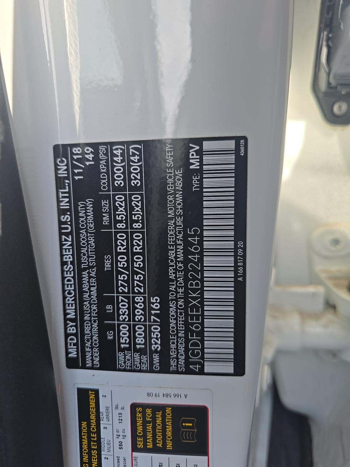 2019 Mercedes-Benz GLS GLS 450 AWD