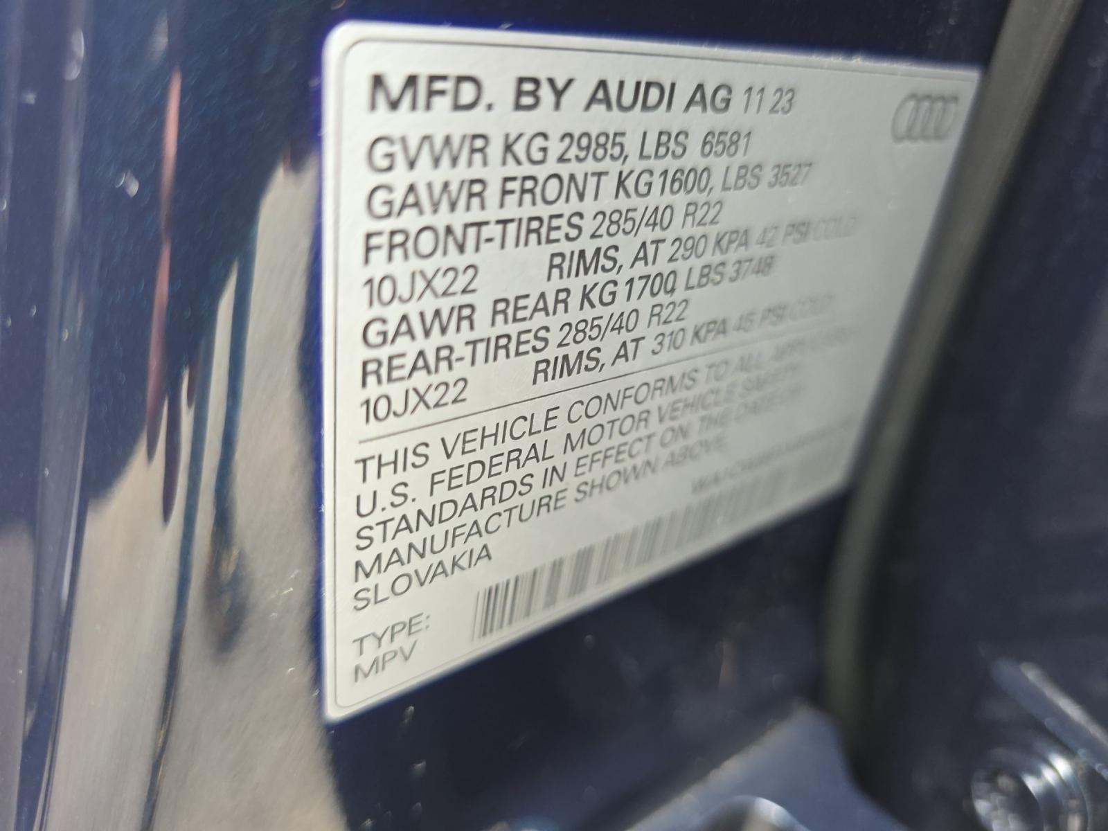 2024 Audi SQ8 Prestige AWD