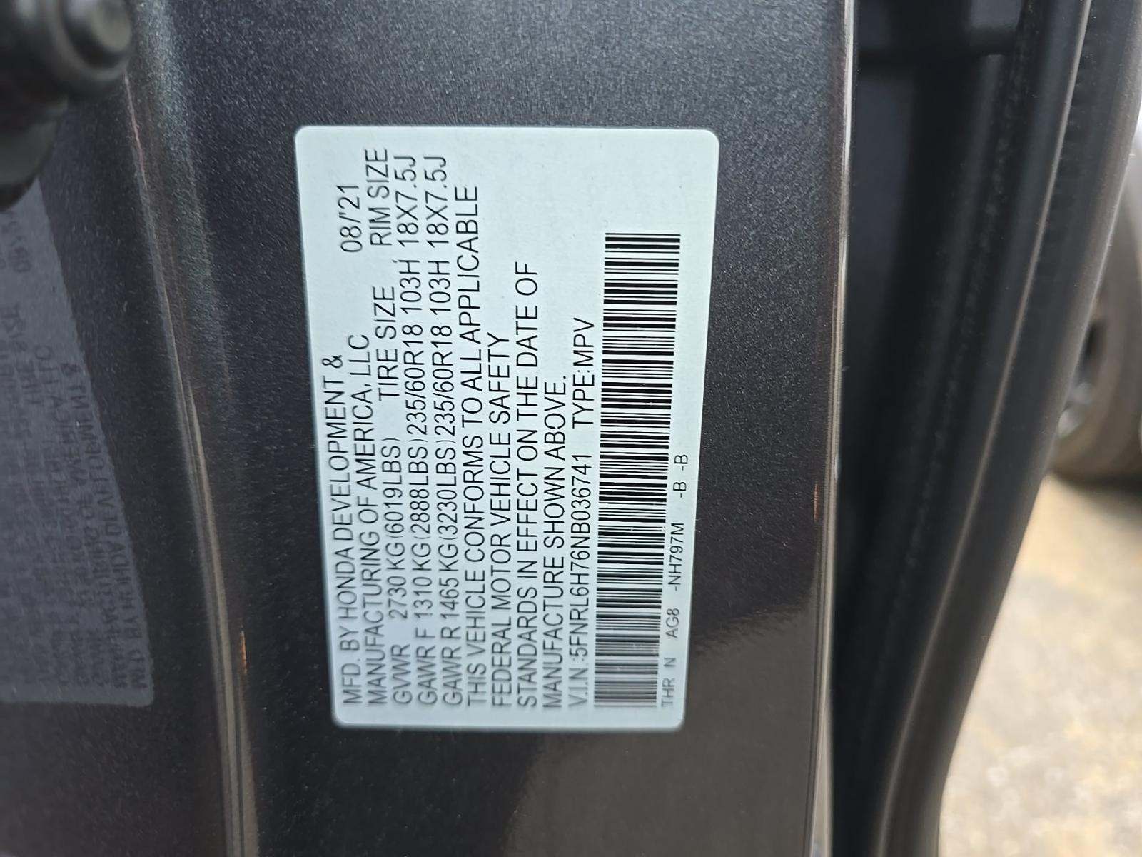 2022 Honda Odyssey EX-L FWD