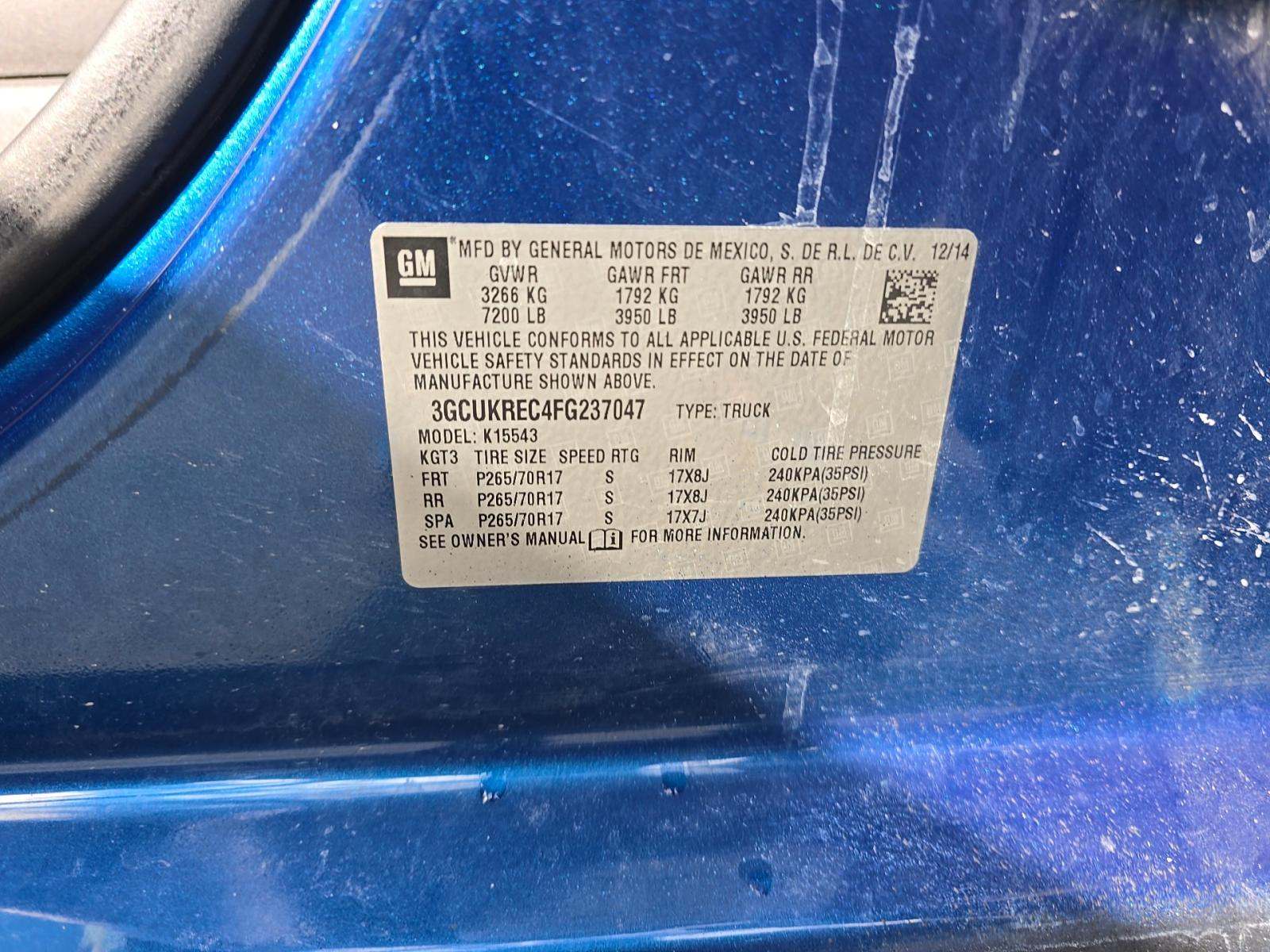 2015 Chevrolet Silverado 1500 LT AWD