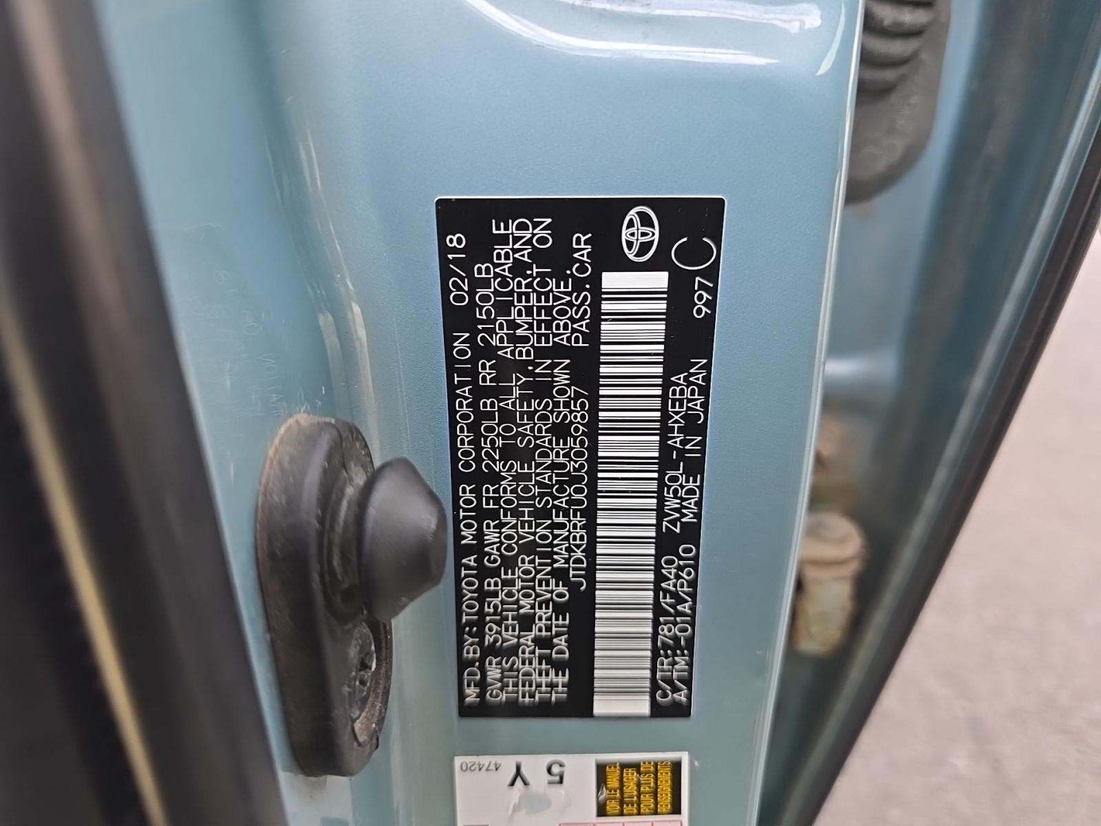 2018 Toyota Prius Two FWD