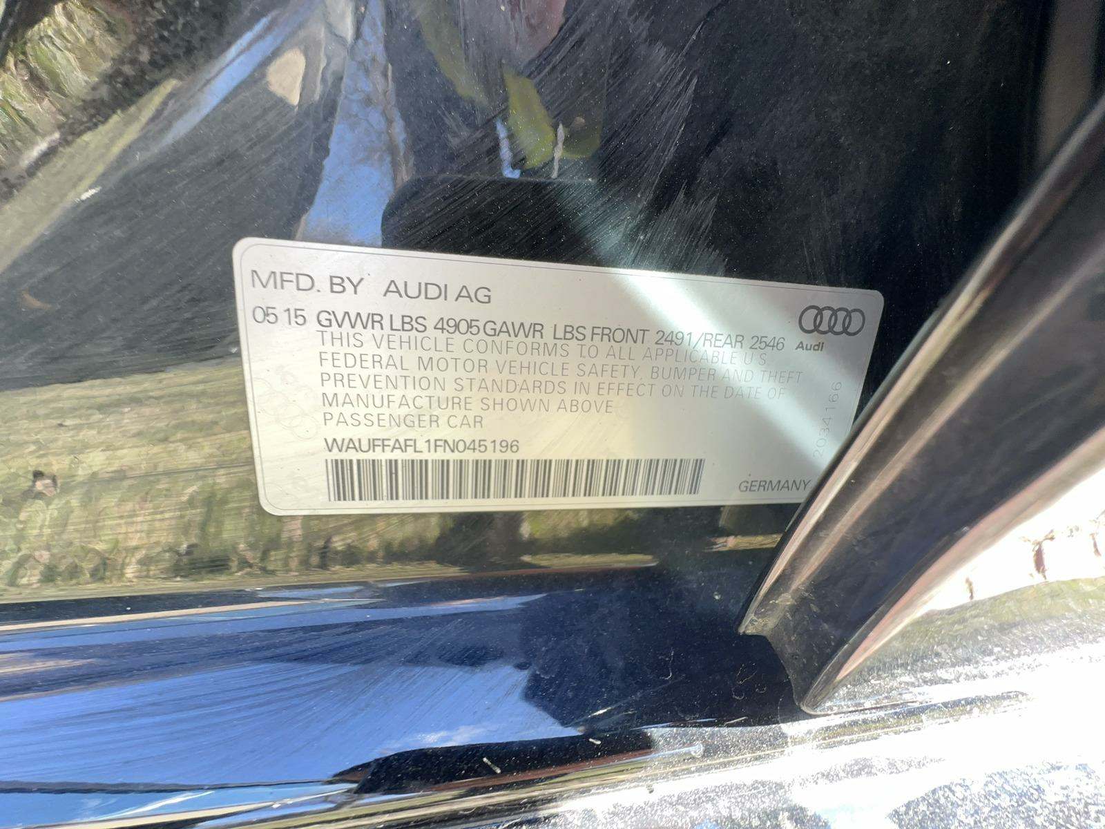 2015 Audi A4 Premium Plus AWD