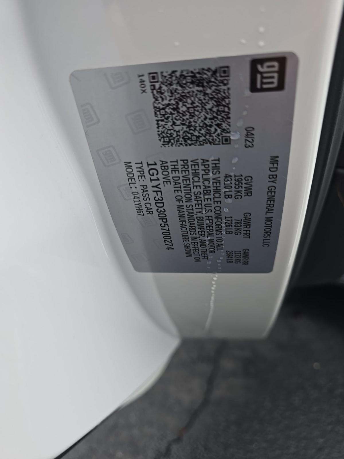 2023 Chevrolet Corvette Z06 RWD