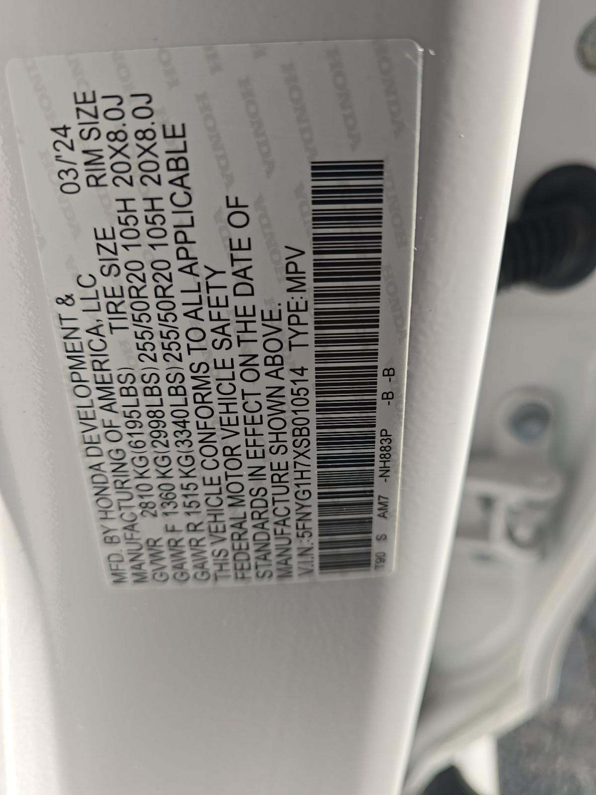 2025 Honda Pilot Touring AWD