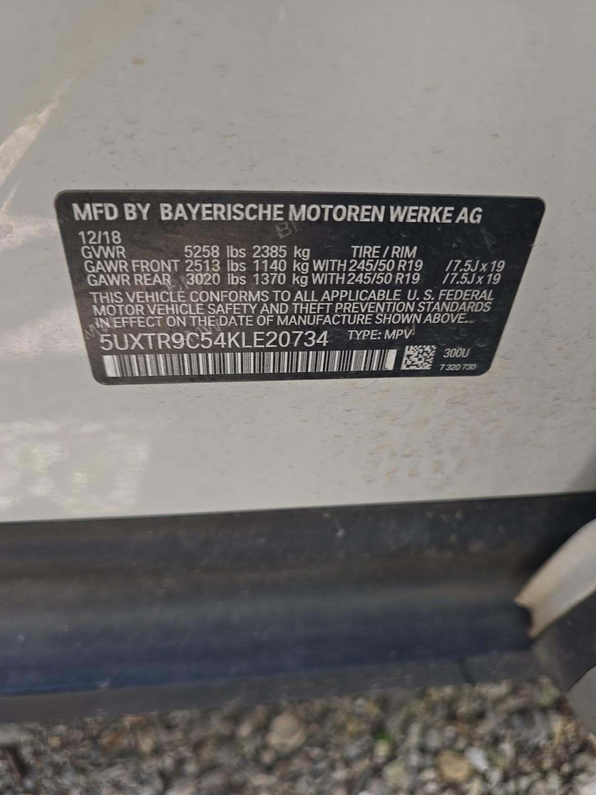 2019 BMW X3 xDrive30i AWD