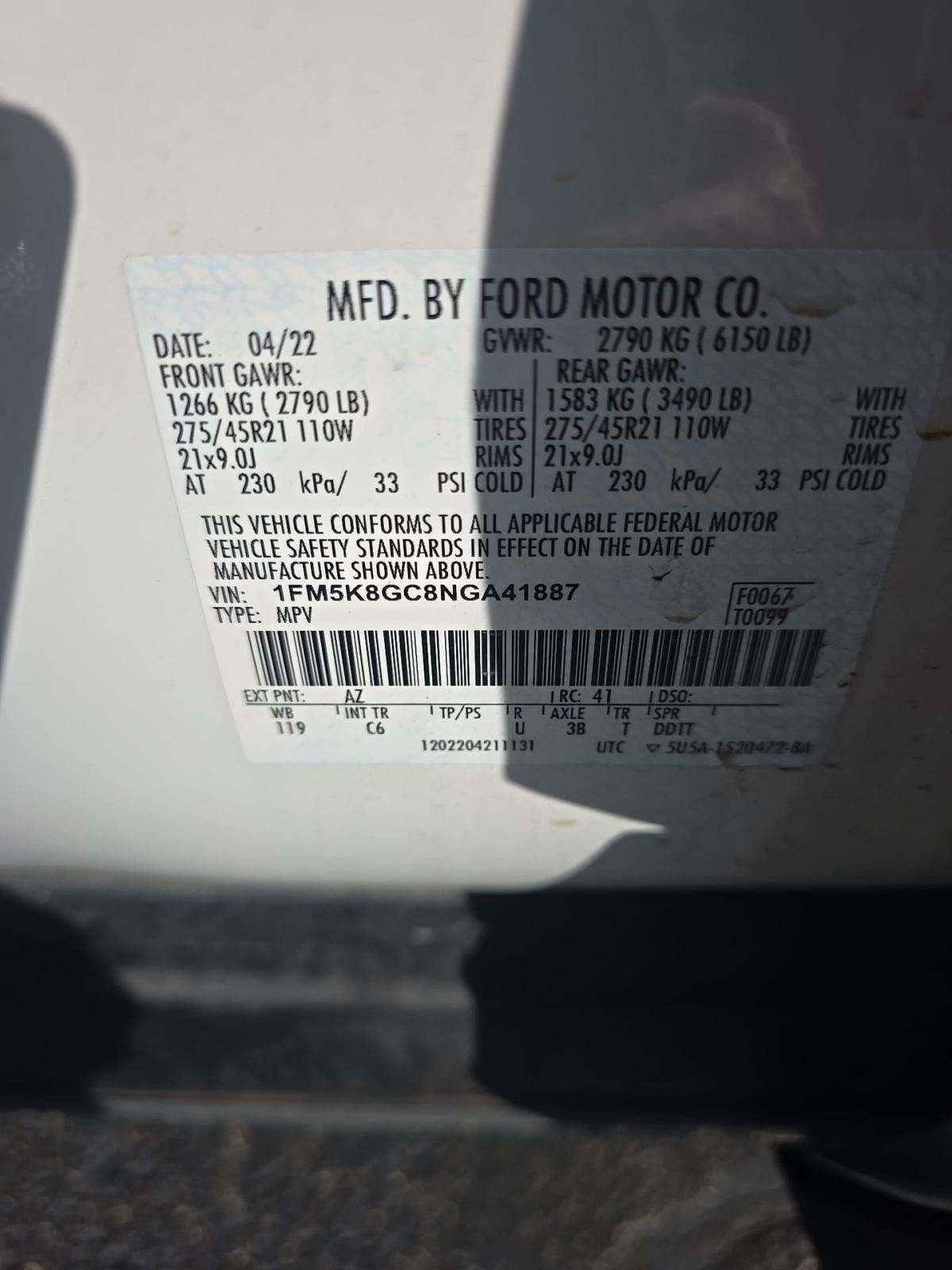 2022 Ford Explorer ST AWD