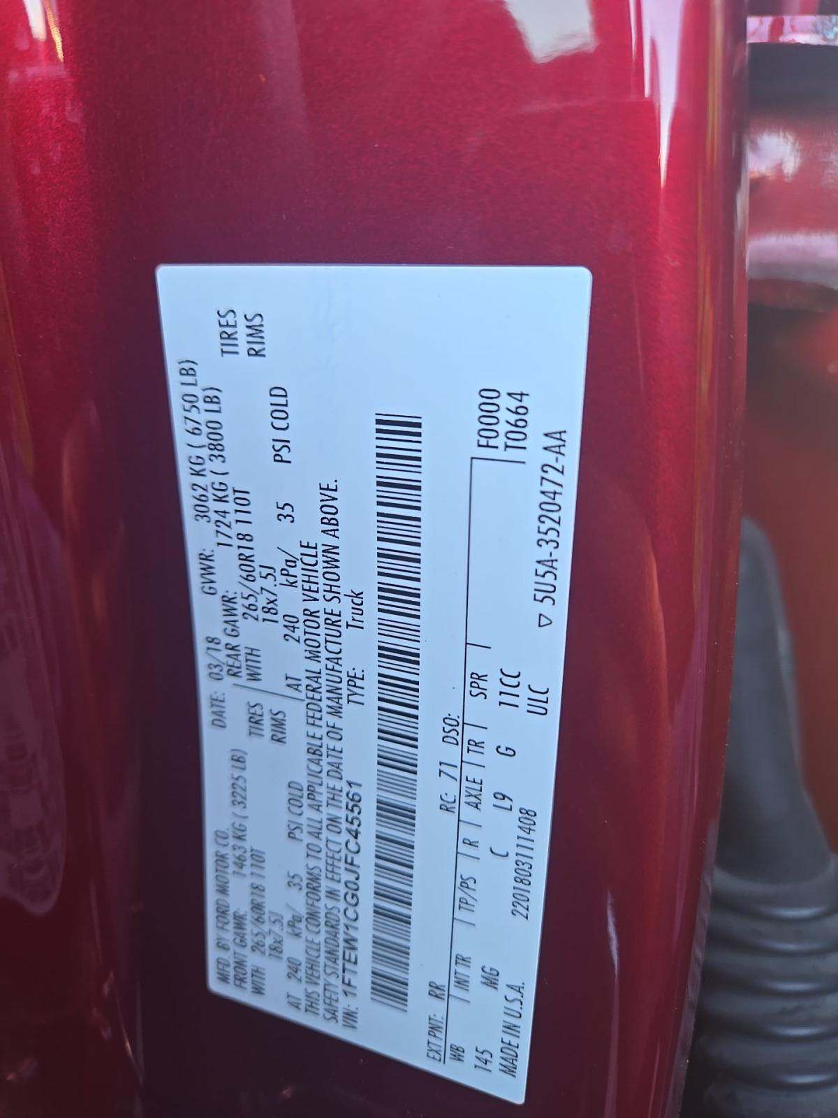 2018 Ford F-150 XLT RWD