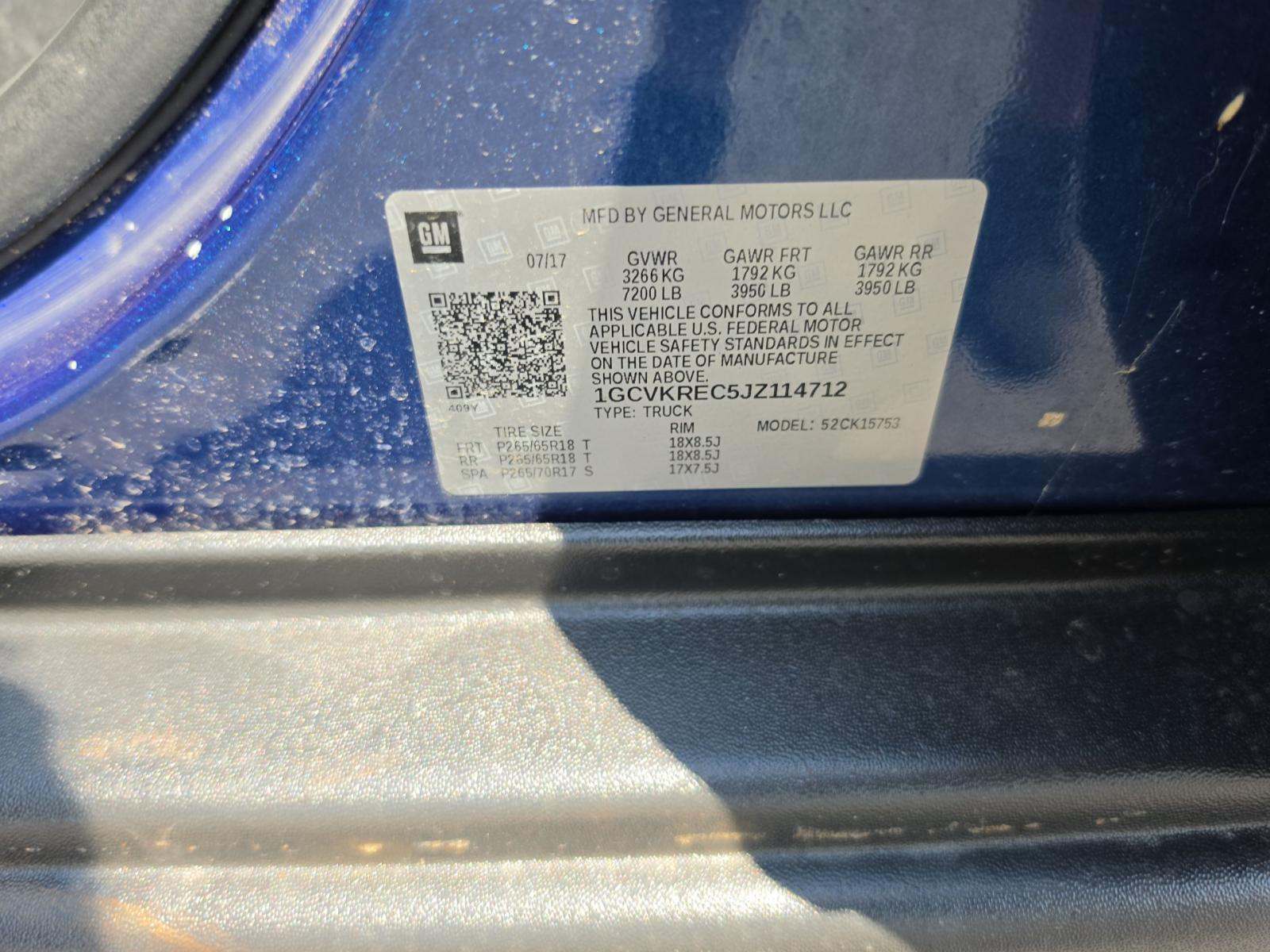 2018 Chevrolet Silverado 1500 LT Z71 AWD
