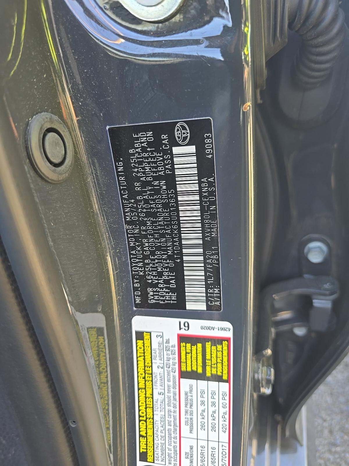 2025 Toyota Camry LE FWD