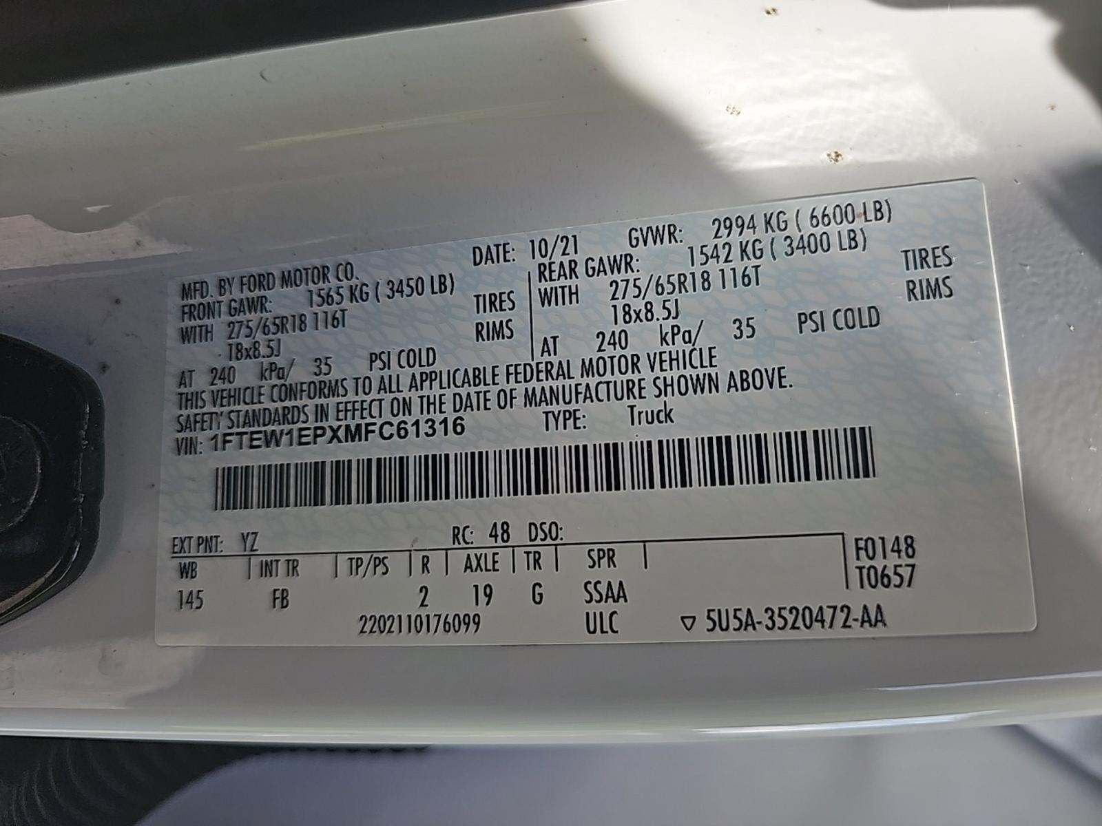 2021 Ford F-150 XLT AWD