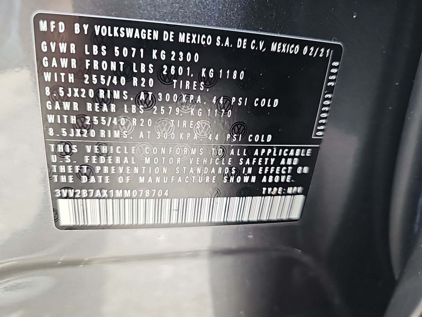 2021 Volkswagen Tiguan 2.0T SE R-Line Black AWD