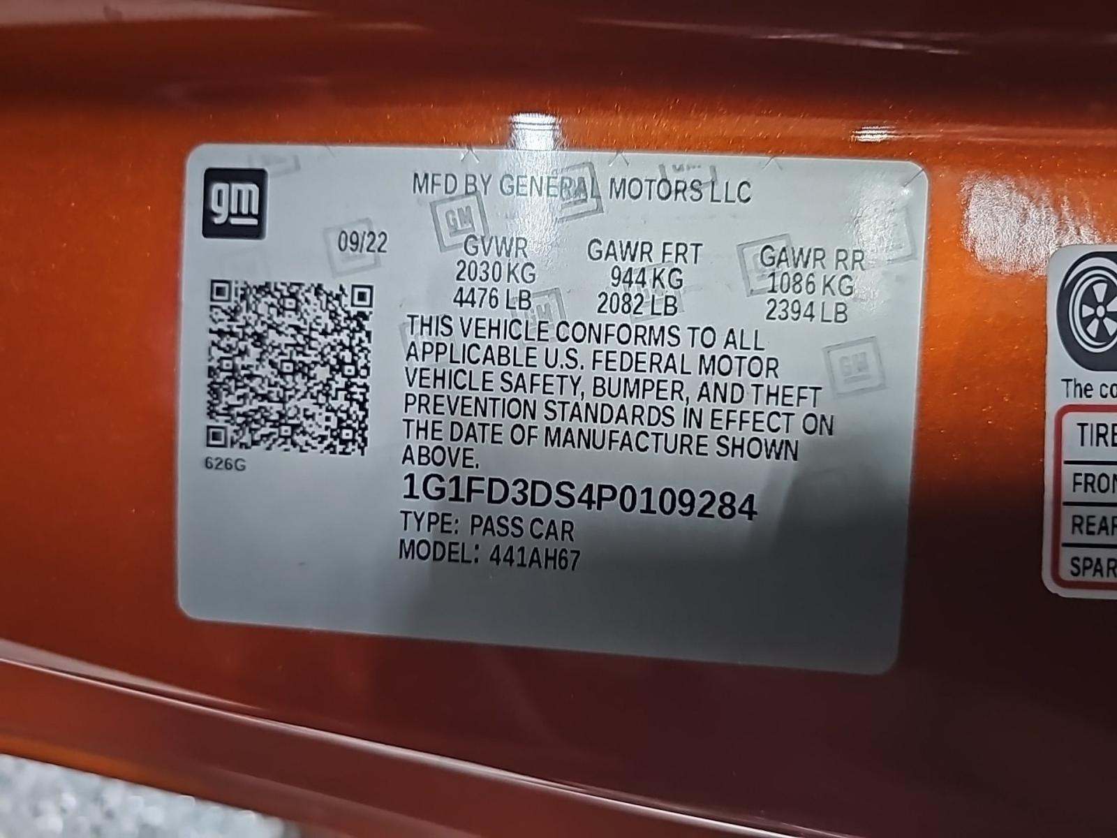 2023 Chevrolet Camaro 3LT RWD