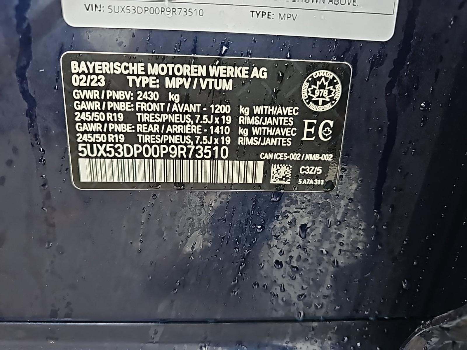 2023 BMW X3 xDrive30i AWD