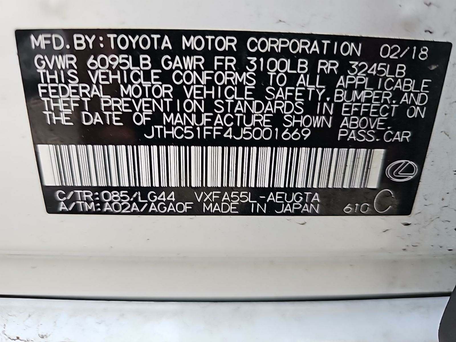 2018 Lexus LS LS 500 AWD