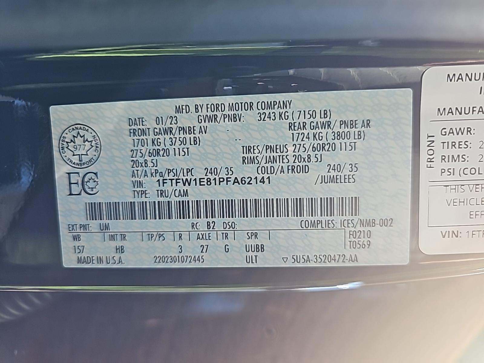 2023 Ford F-150 Lariat AWD