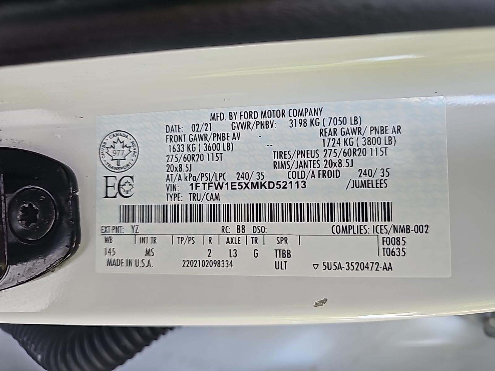 2021 Ford F-150 XLT AWD