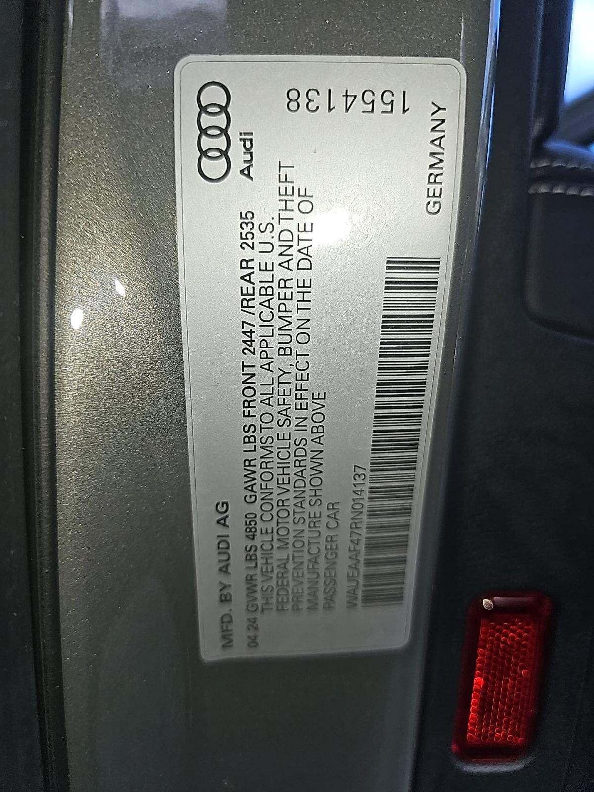 2024 Audi A4 S line Premium Plus AWD