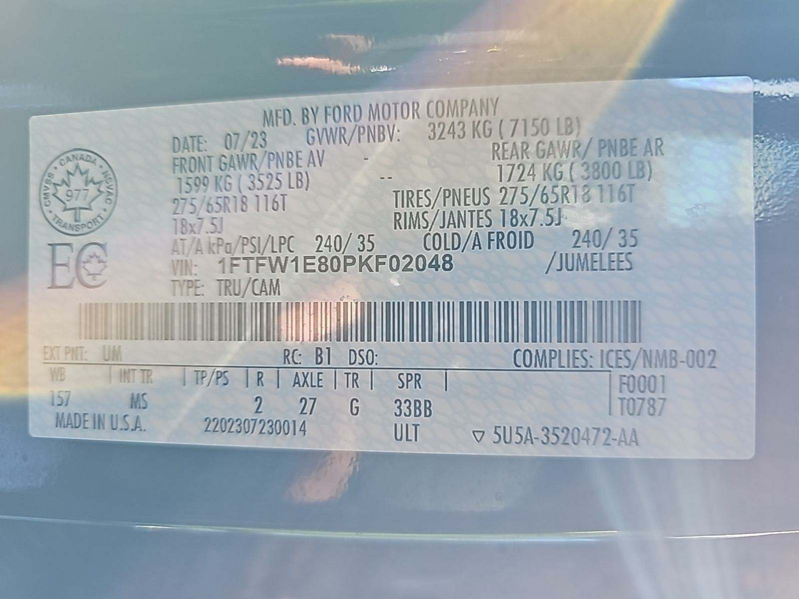 2023 Ford F-150 XLT AWD