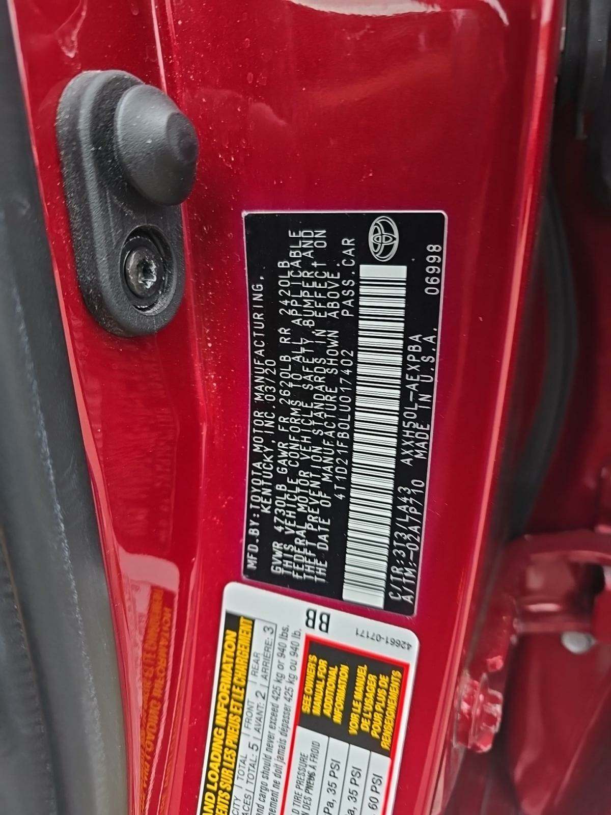 2020 Toyota Avalon Hybrid Limited FWD