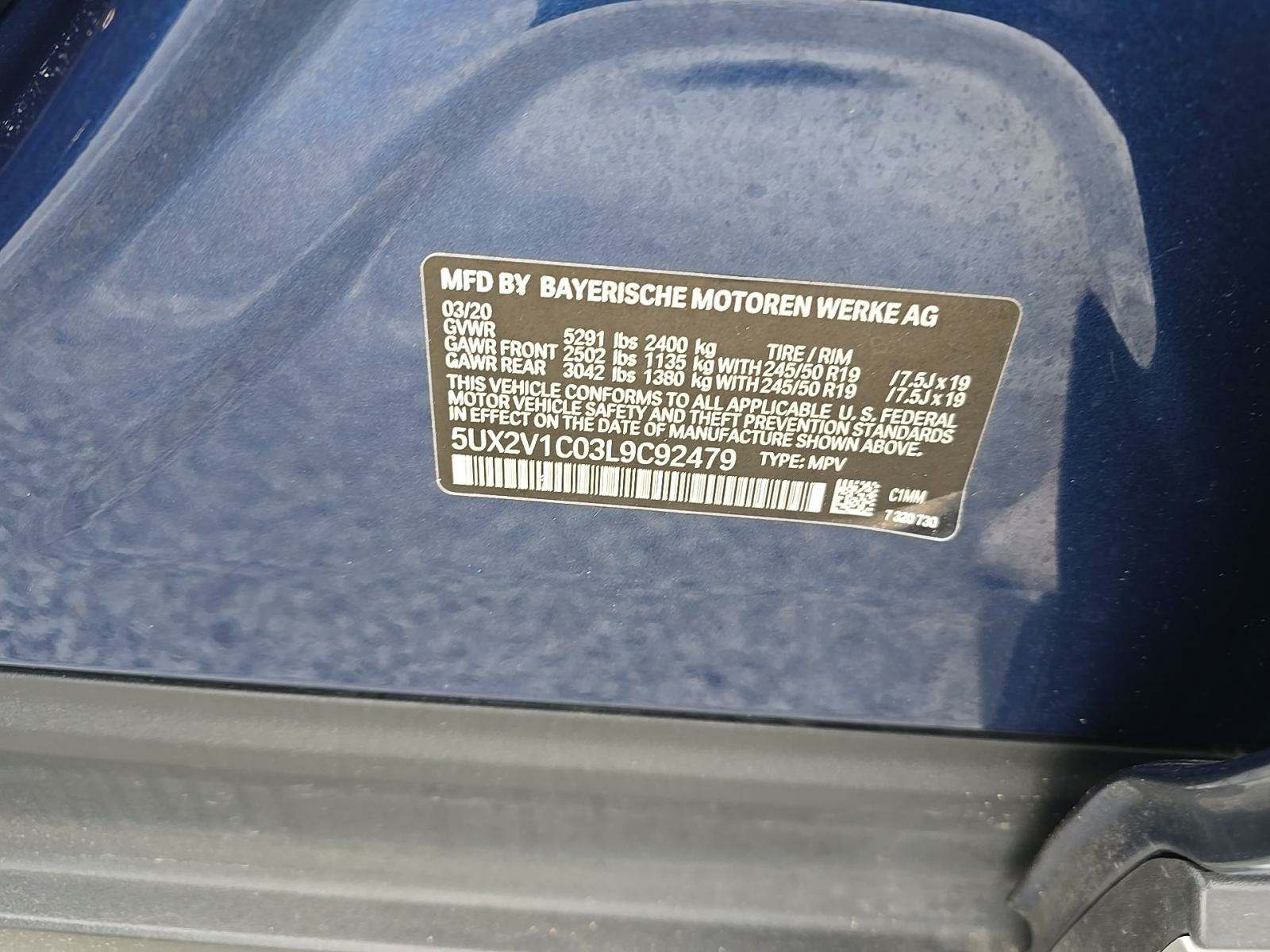 2020 BMW X4 xDrive30i AWD