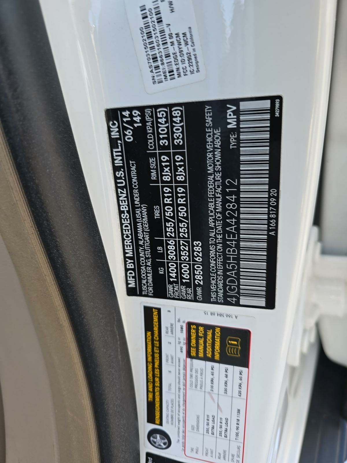 2014 Mercedes-Benz M-Class ML 350 AWD