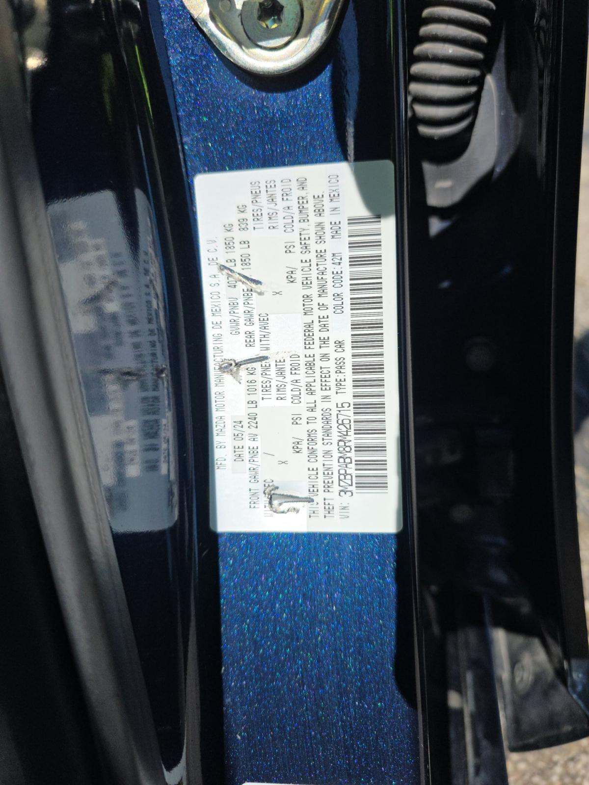 2024 MAZDA MAZDA3 2.5 S FWD