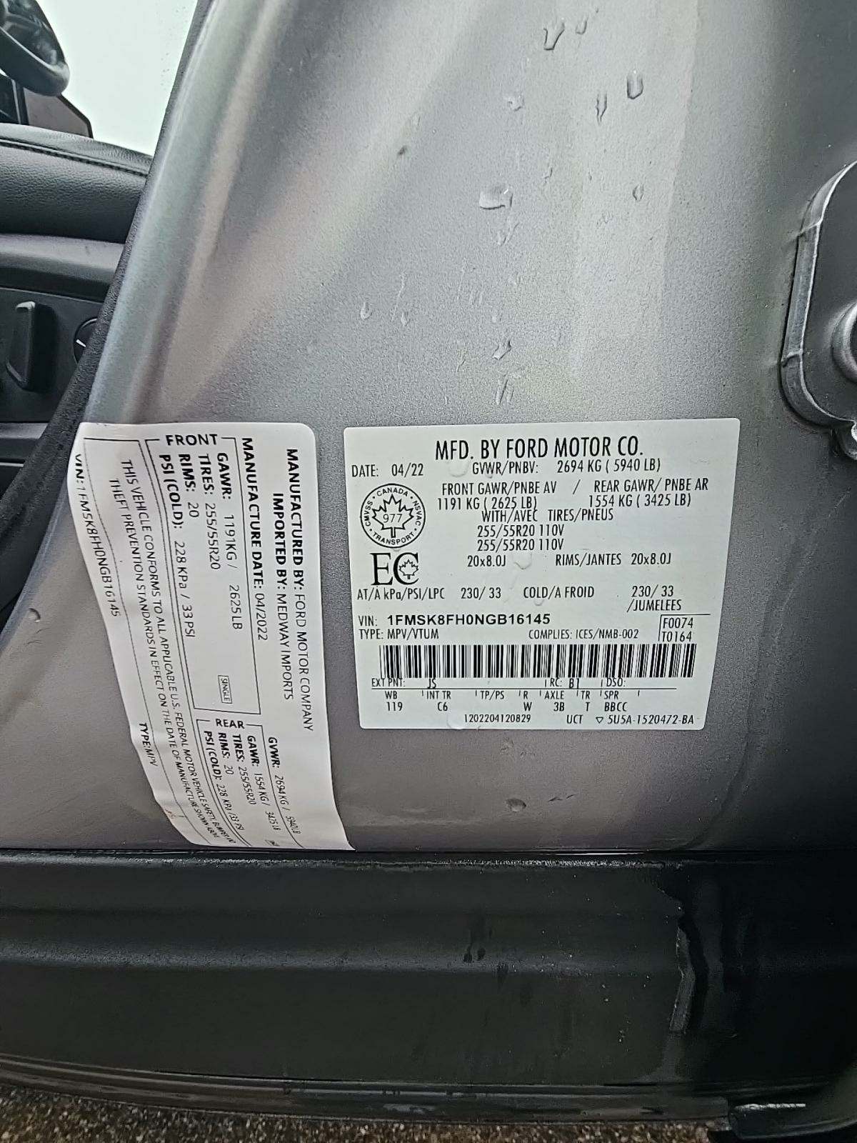 2022 Ford Explorer Limited AWD