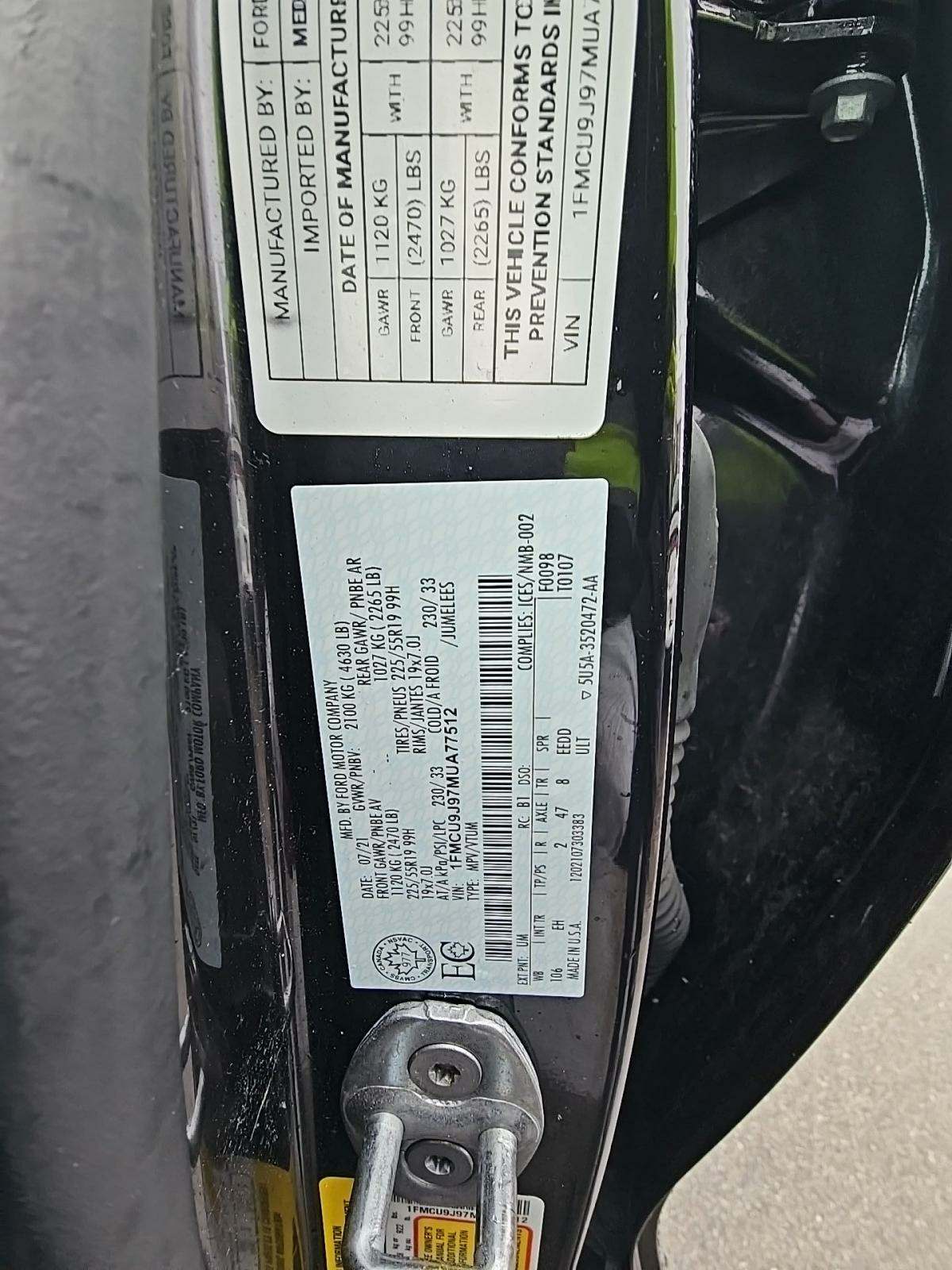 2021 Ford Escape Titanium AWD