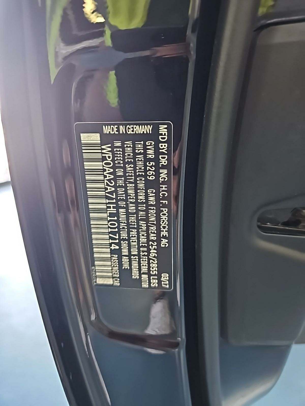 2017 Porsche Panamera Base RWD