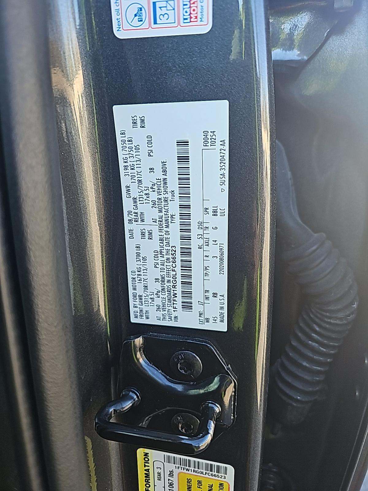 2020 Ford F-150 Raptor AWD