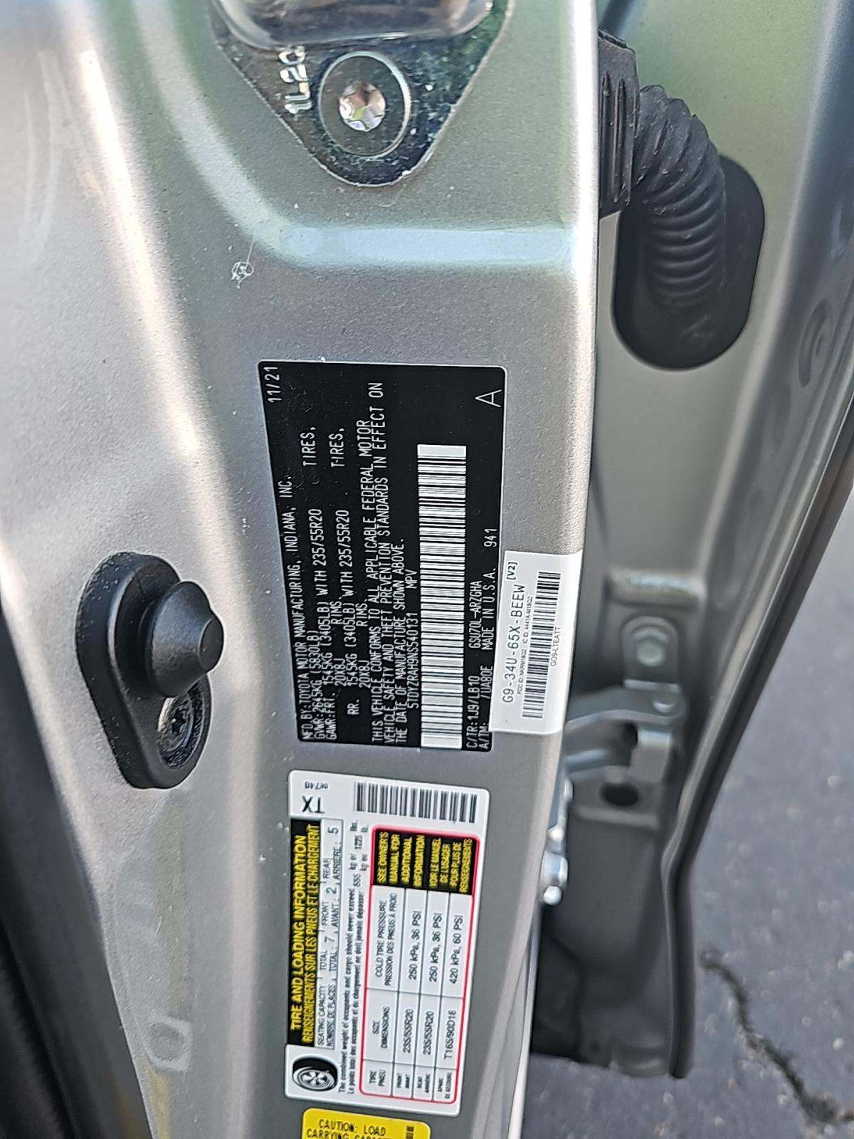 2022 Toyota Highlander Limited FWD