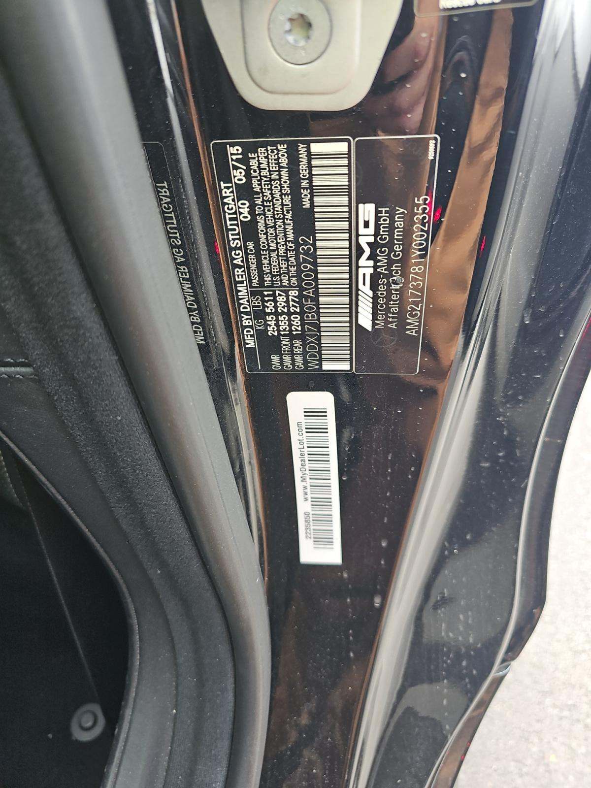 2015 Mercedes-Benz S-Class S 63 AMG AWD