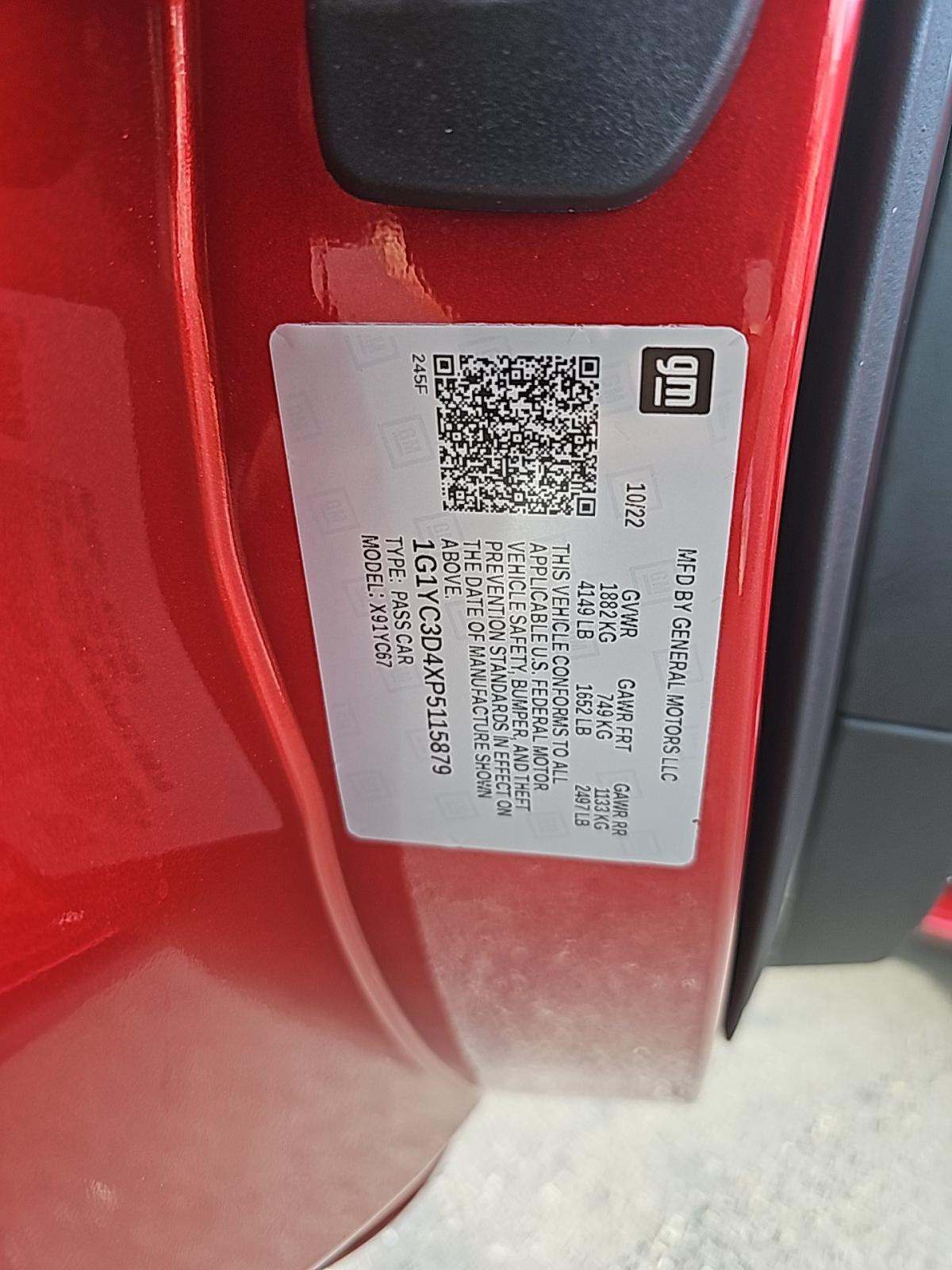 2023 Chevrolet Corvette Stingray RWD