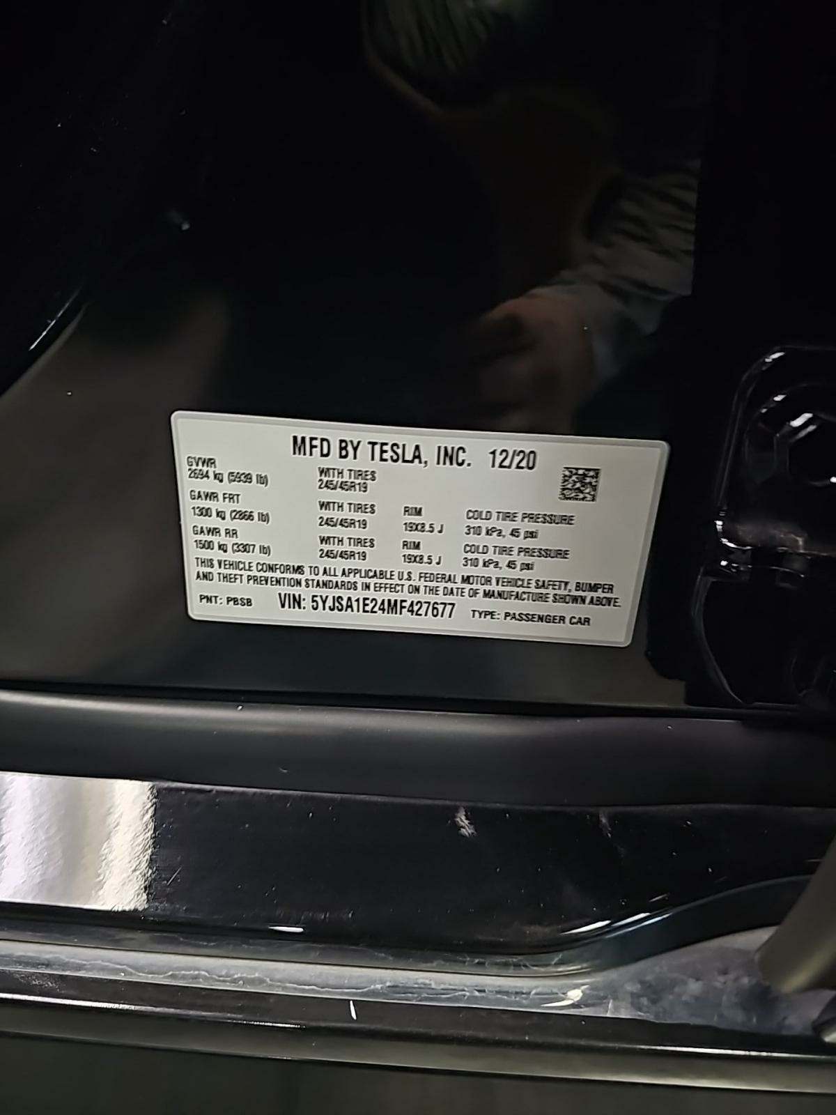 2021 Tesla Model S Long Range Plus AWD