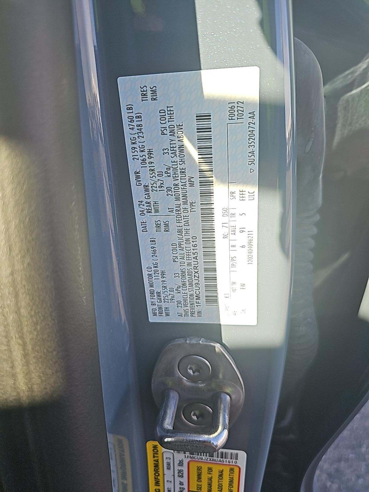 2024 Ford Escape Hybrid Platinum AWD