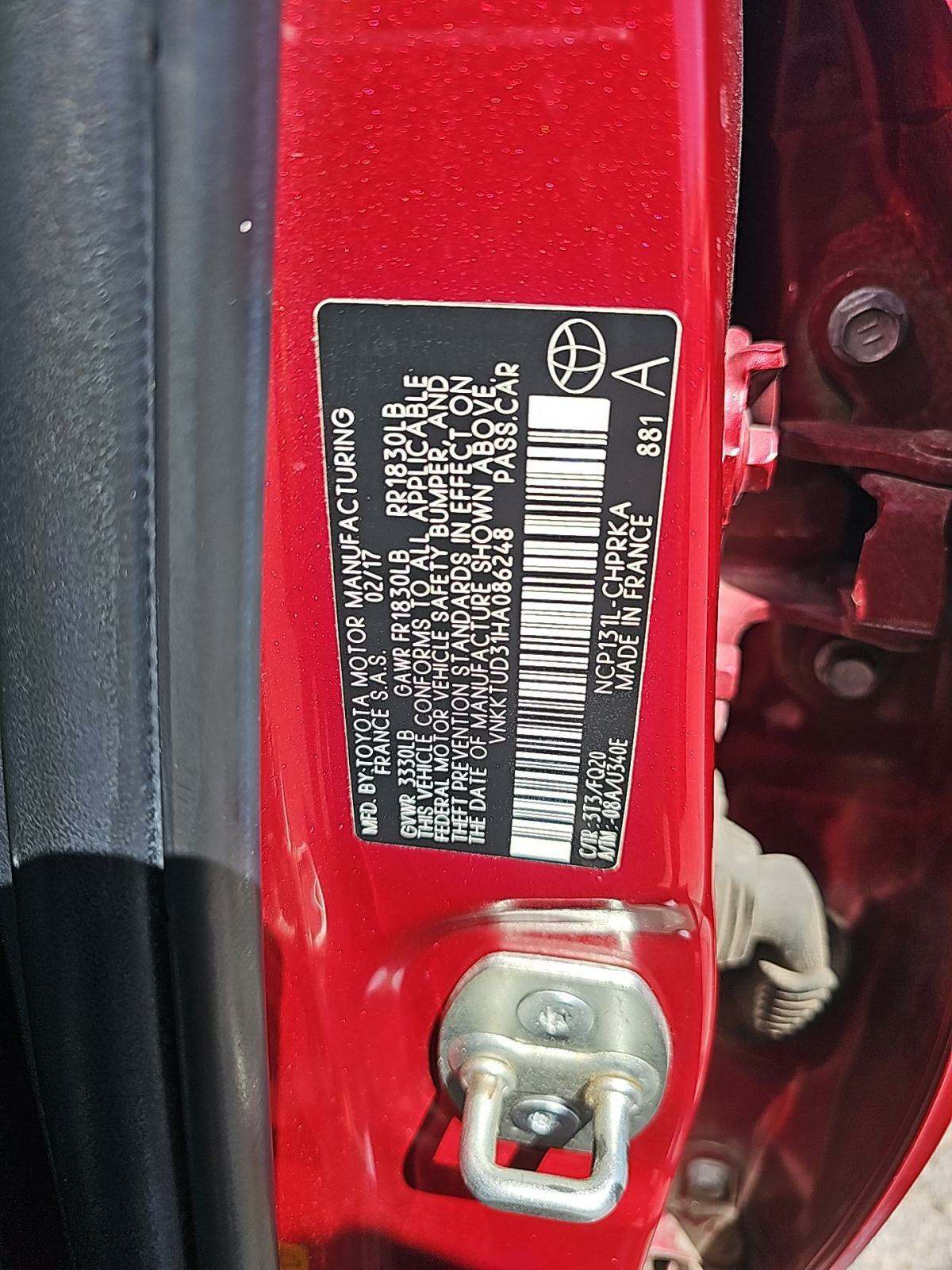 2017 Toyota Yaris L FWD