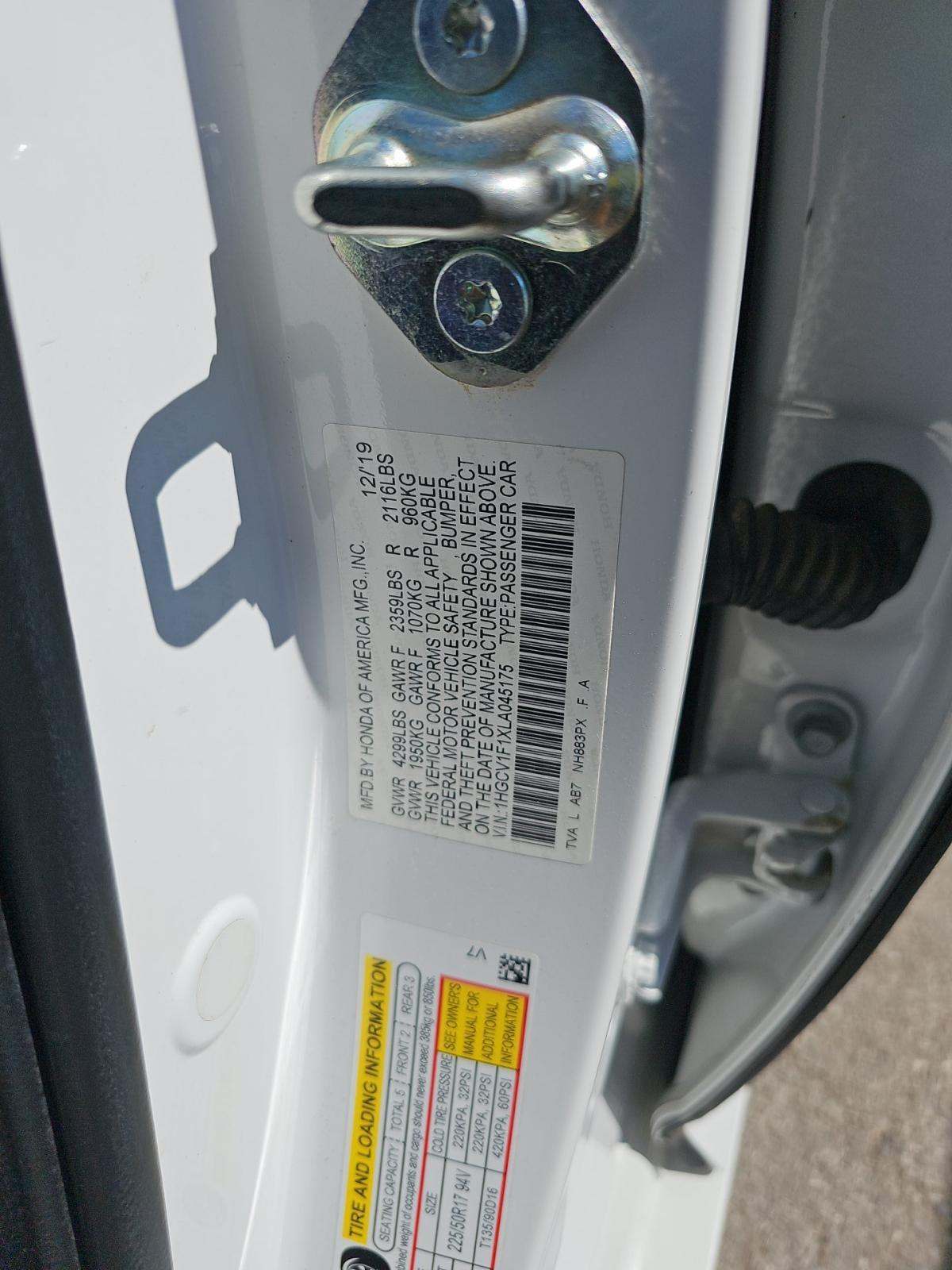 2020 Honda Accord LX FWD