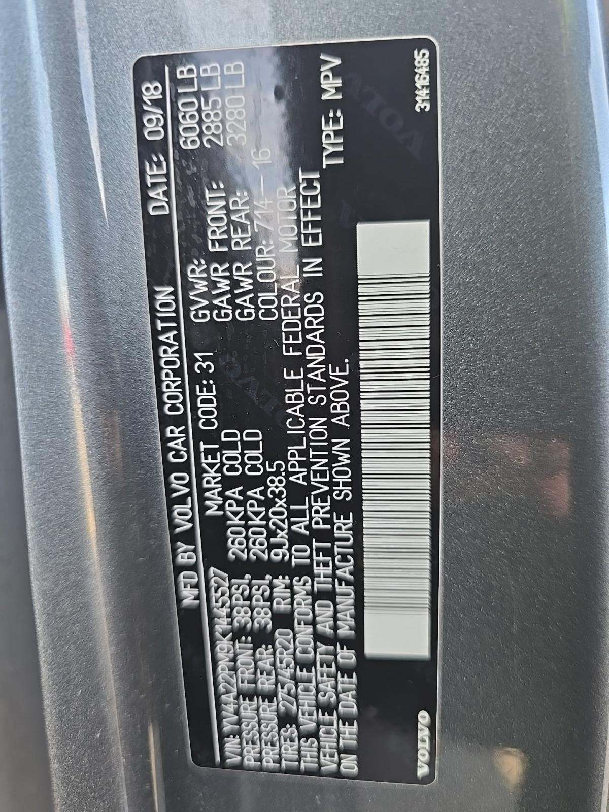 2019 Volvo XC90 T6 R-Design AWD