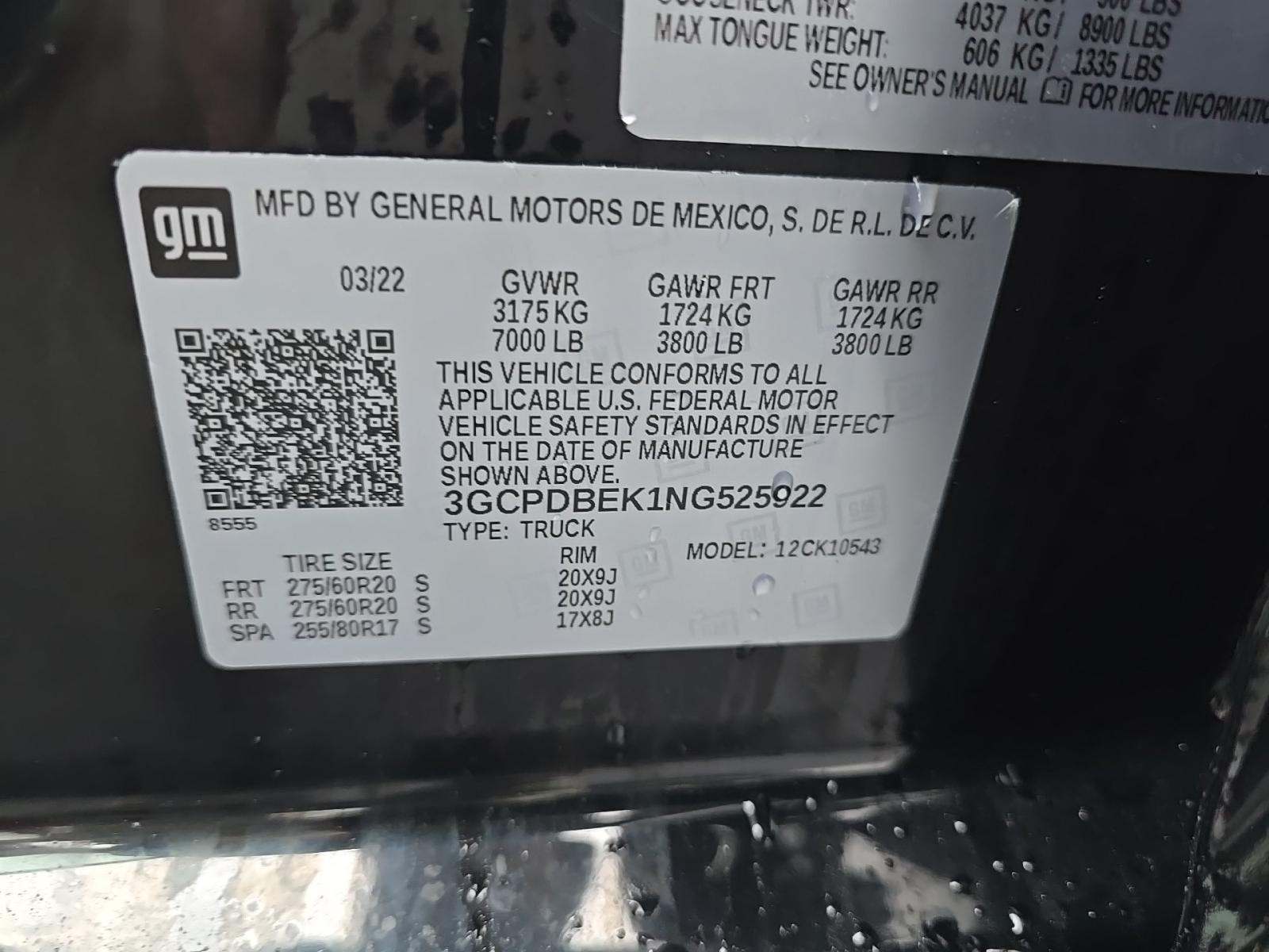 2022 Chevrolet Silverado 1500 Custom AWD