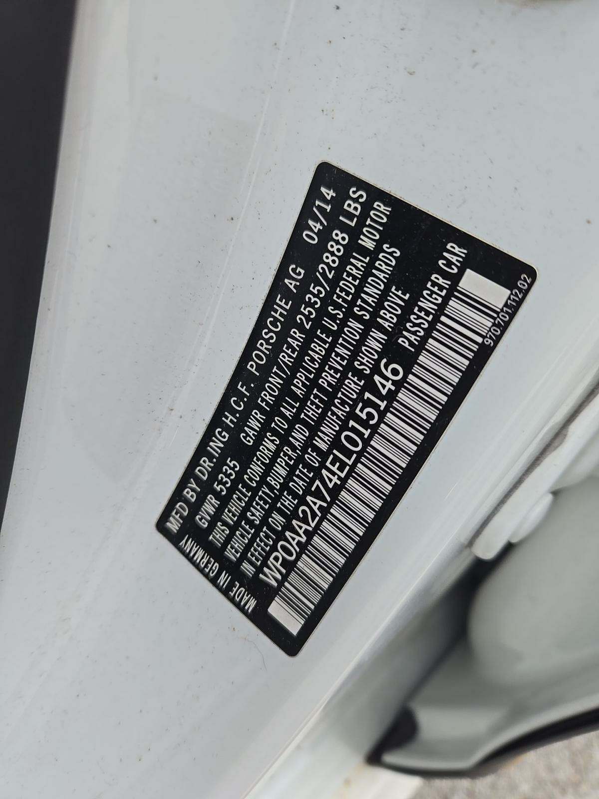 2014 Porsche Panamera 4 AWD