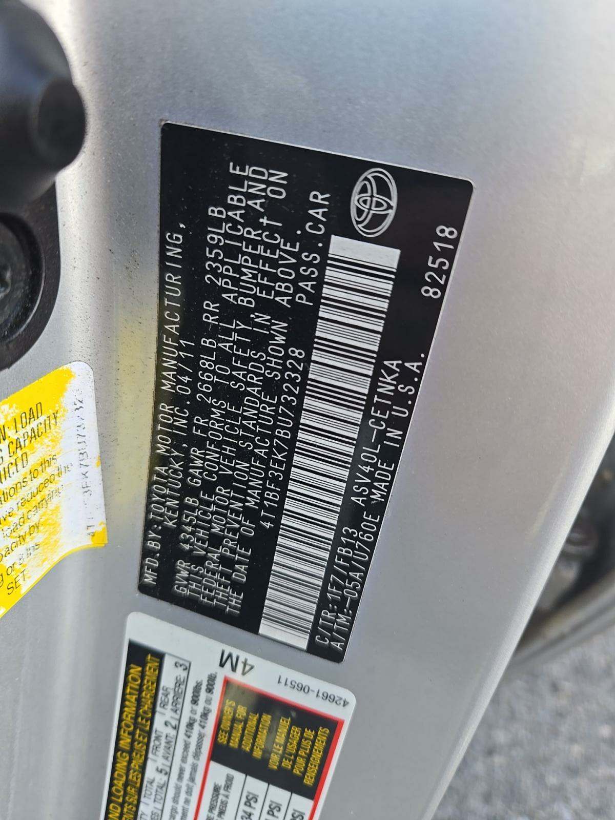 2011 Toyota Camry LE FWD