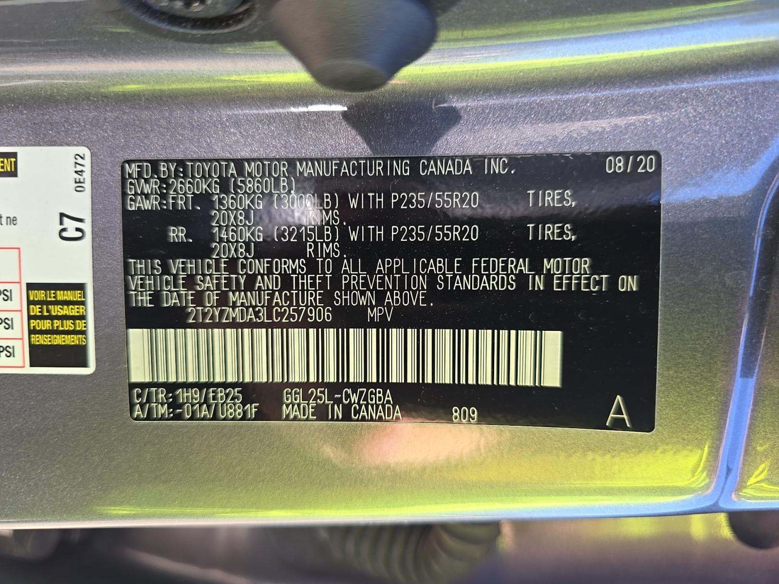 2020 Lexus RX RX 350 F SPORT Performance AWD
