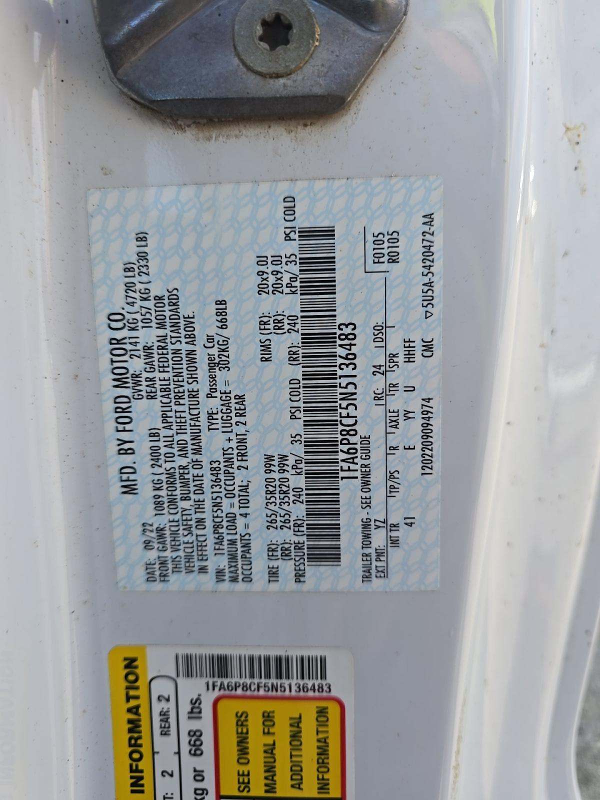 2022 Ford Mustang GT Premium RWD