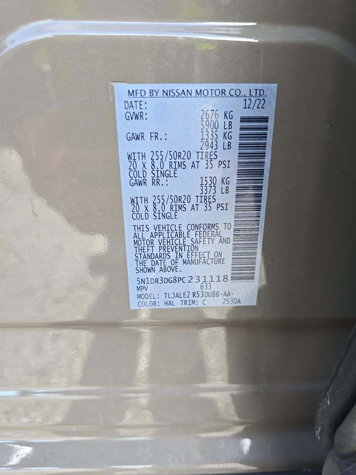 2023 Nissan Pathfinder Platinum FWD