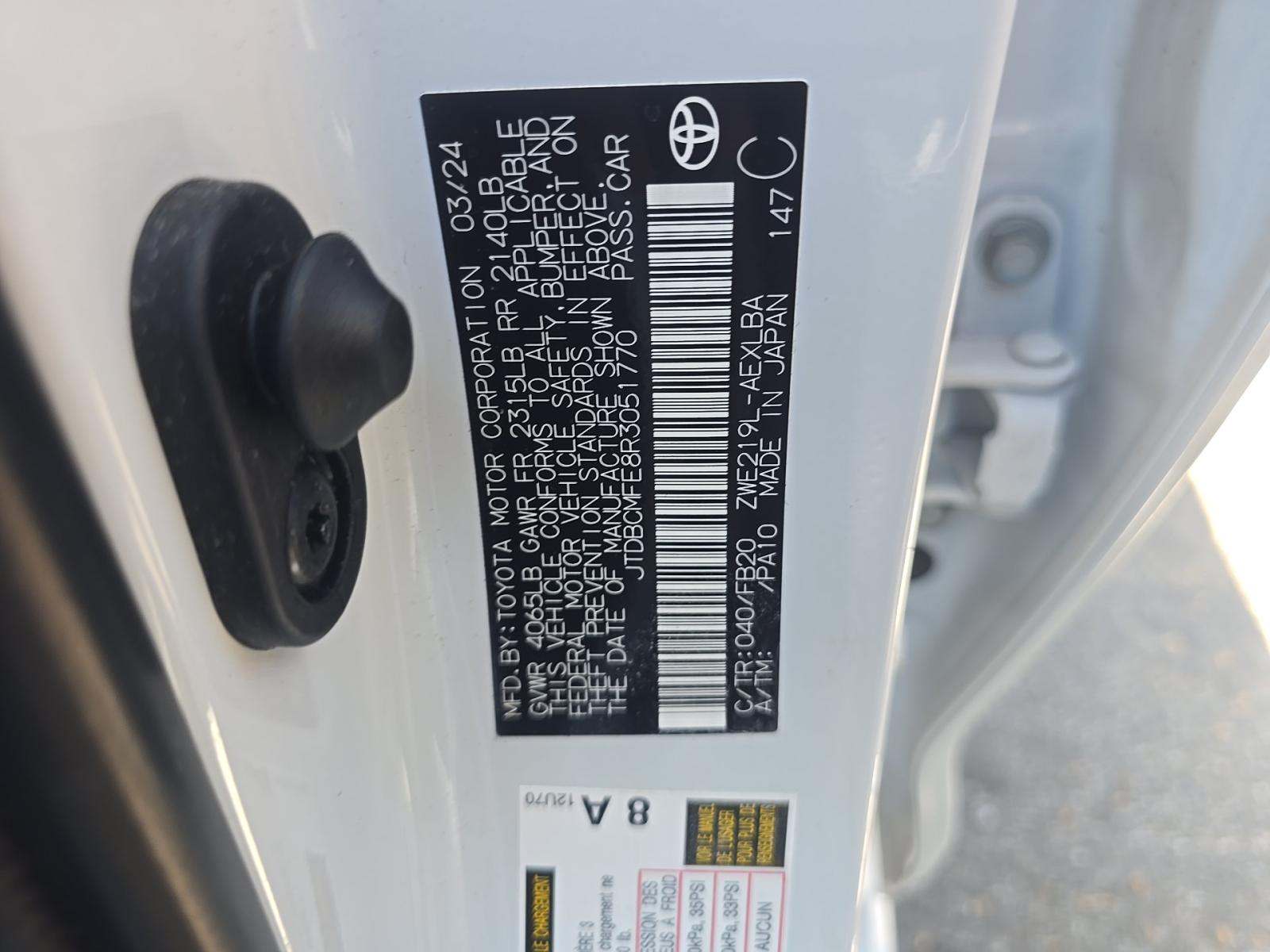 2024 Toyota Corolla Hybrid LE FWD