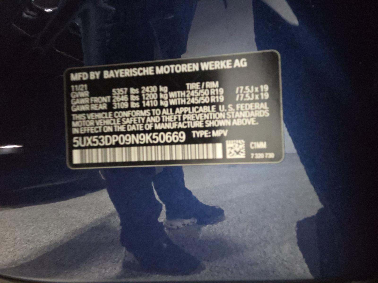 2022 BMW X3 xDrive30i AWD