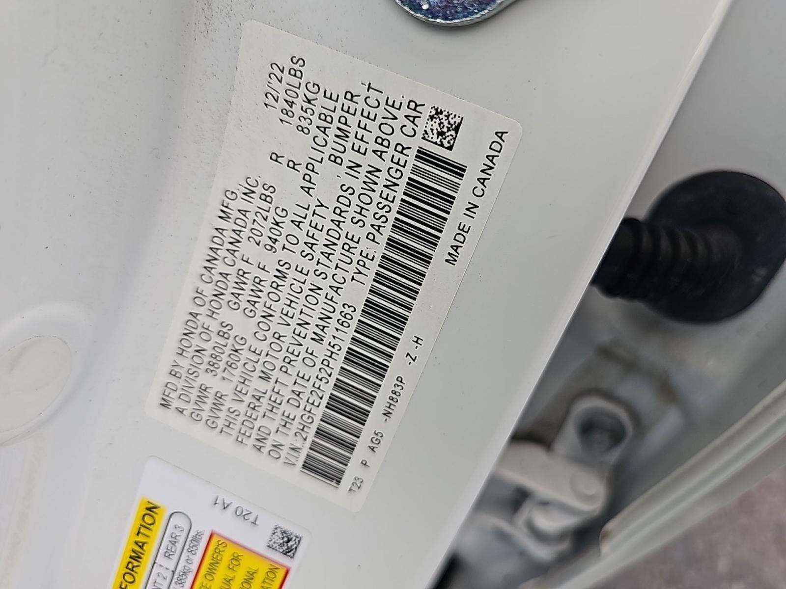 2023 Honda Civic Sport FWD