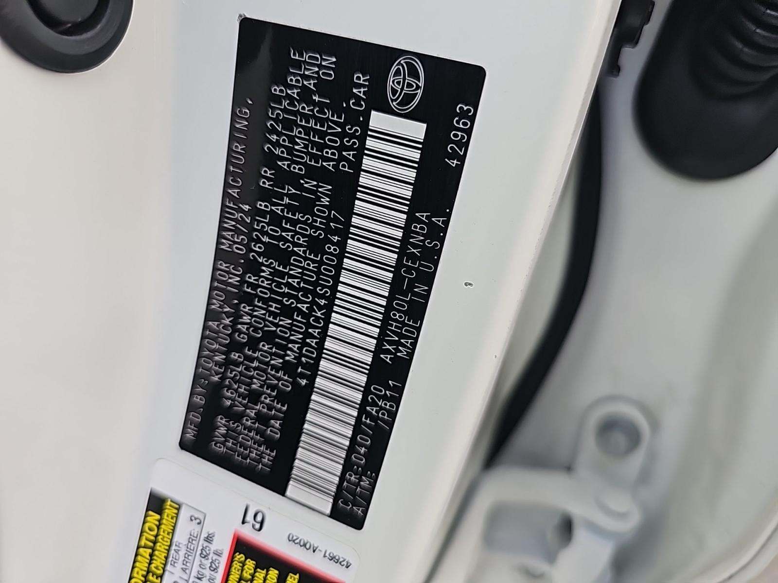 2025 Toyota Camry LE FWD