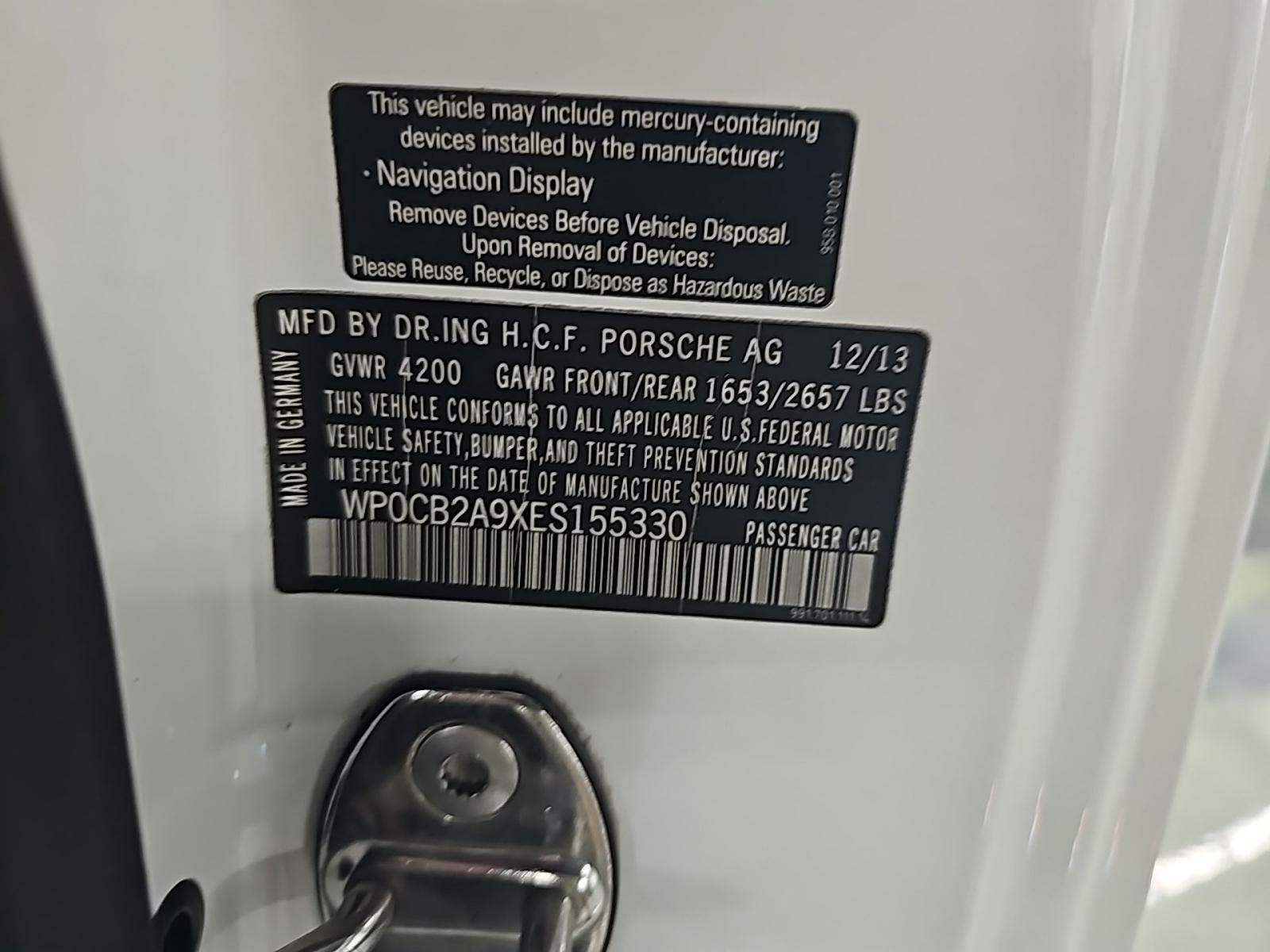 2014 Porsche 911 Carrera S RWD